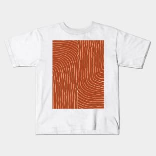 Strokes: Cognac Brown Kids T-Shirt